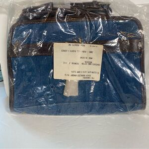 Avon Vintage New With Tags Denim Organizer Handbag